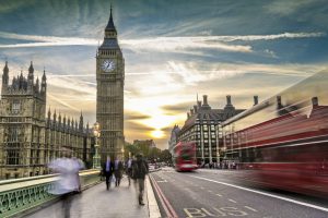 Sunset in Houses Of Parliament - London